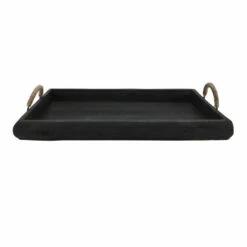 Wholesale ✔️ Sagebrook Home Set Of 2 Wood Trays, Black 4.75"H - 23.5" X 13.75" X 4.75" ⌛ -Sagebrook Home Online Shop unnamed file 1009