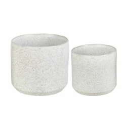 Best Sale 🌟 Sagebrook Home Set Of 2 Ceramic 7, 5" Planters, White Speckle 6"H - 7.0" X 7.0" X 6.0" ✔️ -Sagebrook Home Online Shop unnamed file 1033