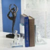 Outlet 🌟 Sagebrook Home Set Of 2 Crystal Chess Piece Bookends, Clear 7"H - 4.0" X 4.0" X 7.0" ⭐