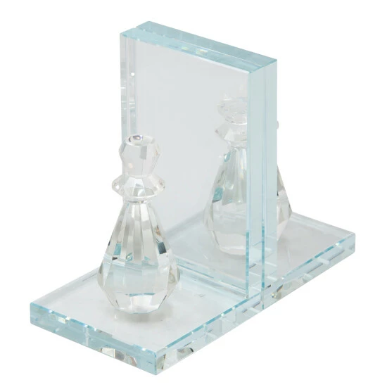 Outlet ๐ Sagebrook Home Set Of 2 Crystal Chess Piece Bookends, Clear 7"H - 4.0" X 4.0" X 7.0" โญ 4 Outlet ๐ Sagebrook Home Set Of 2 Crystal Chess Piece Bookends, Clear 7"H - 4.0" X 4.0" X 7.0" โญ - Image 2