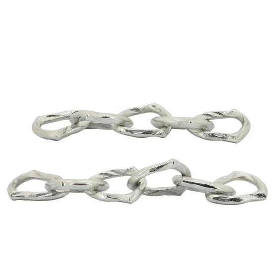 Top 10 ๐ Sagebrook Home Metal 15" Chain Links, Silver 1"H - 15.0" X 3.5" X 1.0" ๐ฅ 6 Top 10 ๐ Sagebrook Home Metal 15" Chain Links, Silver 1"H - 15.0" X 3.5" X 1.0" ๐ฅ - Image 4