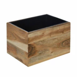 Hot Sale 🧨 Sagebrook Home Wood 14" Square Planter On Metal Base, Brown, Black 28"H - 14.0" X 12.0" X 28.0" 🌟 -Sagebrook Home Online Shop unnamed file 1094