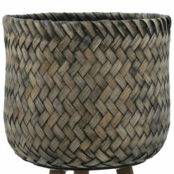 Promo 👏 Sagebrook Home Set Of 2 Bamboo Planters On Stands 23.0"H - 11.5" X 11.5" X 23.0" ⌛ -Sagebrook Home Online Shop unnamed file 1113