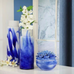 Best deal 🔔 Sagebrook Home Glass Vase 15.75", White , Blue 15.75"H 🎉