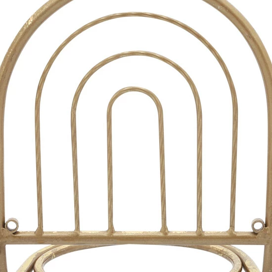 Promo ๐งจ Sagebrook Home Metal, 11"h Wall Planter, Gold, White 11.0"H - 7.0" X 6.0" X 11.0" ๐ 7 Promo ๐งจ Sagebrook Home Metal, 11"h Wall Planter, Gold, White 11.0"H - 7.0" X 6.0" X 11.0" ๐ - Image 5