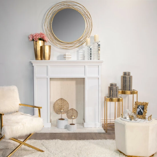 Brand new ๐ Sagebrook Home 12" Jar, Crackle Gold 12.0"H - 7.0" X 8.0" X 12.0" ๐ 3 Brand new ๐ Sagebrook Home 12" Jar, Crackle Gold 12.0"H - 7.0" X 8.0" X 12.0" ๐