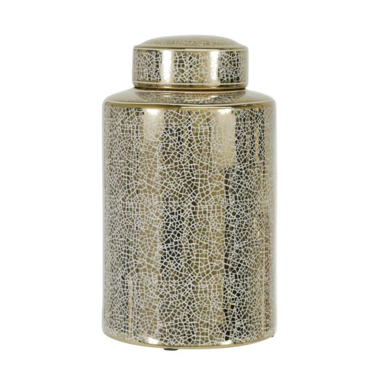 Brand new ๐ Sagebrook Home 12" Jar, Crackle Gold 12.0"H - 7.0" X 8.0" X 12.0" ๐ 4 Brand new ๐ Sagebrook Home 12" Jar, Crackle Gold 12.0"H - 7.0" X 8.0" X 12.0" ๐ - Image 2