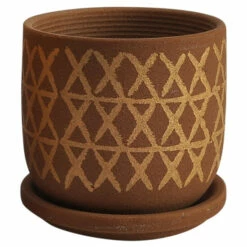 Top 10 🧨 Sagebrook Home Set Of 2 5, 6" Cross Planter With Saucer, Tan 5.75"H - 6.0" X 6.0" X 5.75" 🌟 -Sagebrook Home Online Shop unnamed file 1140