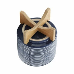 Promo 👍 Sagebrook Home Ceramic 8" Planter On Stand, Blue 9.25"H - 7.75" X 7.75" X 9.25" 🎁 -Sagebrook Home Online Shop unnamed file 1195