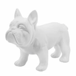 Outlet 😉 Sagebrook Home Ceramic, 12" Bulldog, White - 13" X 6" X 10" 🎉