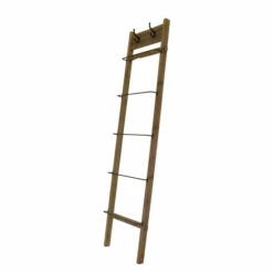 Flash Sale ✔️ Sagebrook Home Wood , Metal 76" Ladder, Brown 76"H - 21.0" X 5.0" X 76.0" 👍 -Sagebrook Home Online Shop unnamed file 1201