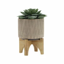 Cheap 🎉 Sagebrook Home Set Of 2 5, 8" Mesh Planter With Stand, Tan 10.5"H - 7.75" X 7.75" X 10.5" 🧨 -Sagebrook Home Online Shop unnamed file 1212