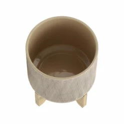 Cheap 🎉 Sagebrook Home Set Of 2 5, 8" Mesh Planter With Stand, Tan 10.5"H - 7.75" X 7.75" X 10.5" 🧨 -Sagebrook Home Online Shop unnamed file 1214