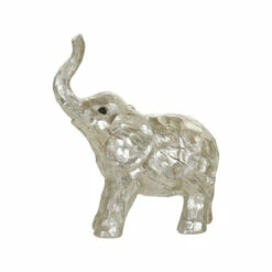 Budget 😀 Sagebrook Home 8" Elephant Figurine , Silver 8"H - 7.0" X 3.0" X 8.0" 🎁 -Sagebrook Home Online Shop unnamed file 1248