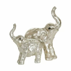 Budget 😀 Sagebrook Home 8" Elephant Figurine , Silver 8"H - 7.0" X 3.0" X 8.0" 🎁 -Sagebrook Home Online Shop unnamed file 1249