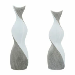 Deals 🥰 Sagebrook Home Ceramic 20" Twisted Vase, White, Silver 20"H 🧨 -Sagebrook Home Online Shop unnamed file 1281