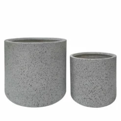 Best Pirce ⌛ Sagebrook Home Resin, Set Of 2 13, 16"d Round Nested Planters, White 15.0"H - 16.0" X 16.0" X 15.0" 🎁