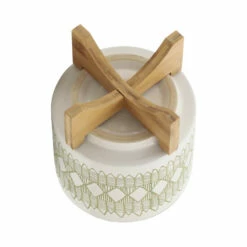 Cheap 😀 Sagebrook Home Ceramic 8" Aztec Planter On Wooden Stand, Olive 9.0"H - 8.0" X 8.0" X 9.0" 🌟 -Sagebrook Home Online Shop unnamed file 1304