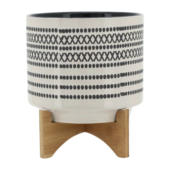 Outlet π Sagebrook Home 10" Aztec Planter With Wood Stand, Gray 12.0"H - 10.0" X 10.0" X 12.0" π₯° 3 Outlet π Sagebrook Home 10" Aztec Planter With Wood Stand, Gray 12.0"H - 10.0" X 10.0" X 12.0" π₯°