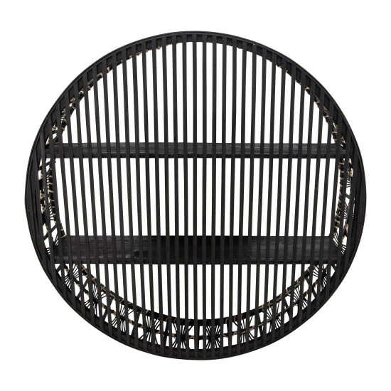 Coupon 𧨠Sagebrook Home Wood, 32", 2-layer Wall Shelf, Black 32.0"H - 32.0" X 8.0" X 32.0" π 5 Coupon 𧨠Sagebrook Home Wood, 32", 2-layer Wall Shelf, Black 32.0"H - 32.0" X 8.0" X 32.0" π - Image 3