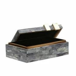 Wholesale 🛒 Sagebrook Home Bone 9" Rectangular Box, Dark Gray, Gold 3.0"H - 9.0" X 6.0" X 3.0" 😉 -Sagebrook Home Online Shop unnamed file 1329