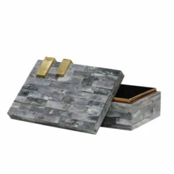 Wholesale 🛒 Sagebrook Home Bone 9" Rectangular Box, Dark Gray, Gold 3.0"H - 9.0" X 6.0" X 3.0" 😉 -Sagebrook Home Online Shop unnamed file 1330