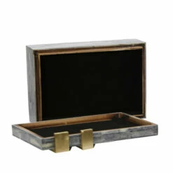 Wholesale 🛒 Sagebrook Home Bone 9" Rectangular Box, Dark Gray, Gold 3.0"H - 9.0" X 6.0" X 3.0" 😉 -Sagebrook Home Online Shop unnamed file 1331