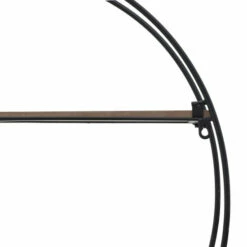 Budget 🥰 Sagebrook Home Metal, 26"h Crescent Folding Wall Shelf, Black, Br 26.0"H - 20.0" X 5.0" X 26.0" 💯 -Sagebrook Home Online Shop unnamed file 1336