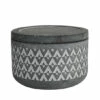 New 😉 Sagebrook Home Cem, 5" Covered Aztec Jar, Gray 3.25"H - 4.75" X 4.75" X 3.25" ✔️ -Sagebrook Home Online Shop unnamed file 140