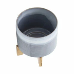 Best deal 👍 Sagebrook Home Ceramic 8" Planter On Stand, Blue Fade 9.0"H - 8.0" X 8.0" X 9.0" 😍 -Sagebrook Home Online Shop unnamed file 1430