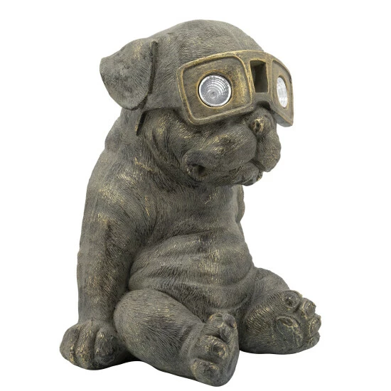 Best deal โค๏ธ Sagebrook Home Resin, 15"h Slouching ๐ฆฎ Dog With Solar, Antique Gold 15"H ๐ 4 Best deal โค๏ธ Sagebrook Home Resin, 15"h Slouching ๐ฆฎ Dog With Solar, Antique Gold 15"H ๐ - Image 2