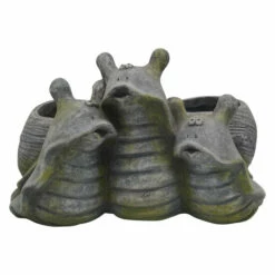 Best reviews of 🧨 Sagebrook Home Resin, Snail Trio Planter, Gray 9.0"H - 15.0" X 11.0" X 9.0" 🤩