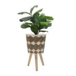 Top 10 🎉 Sagebrook Home Set Of 2 10, 12" Diamond Planter With Wood Legs, Brown(kd) 21"H - 12.0" X 12.0" X 21.0" 🎁 -Sagebrook Home Online Shop unnamed file 147
