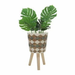 Top 10 🎉 Sagebrook Home Set Of 2 10, 12" Diamond Planter With Wood Legs, Brown(kd) 21"H - 12.0" X 12.0" X 21.0" 🎁 -Sagebrook Home Online Shop unnamed file 148
