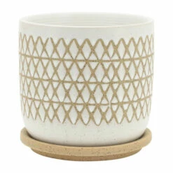 Promo ⭐ Sagebrook Home Set Of 2 5, 6" Criss, Cross Planter With Saucer, Beige - 6.0" X 6.0" X 6.0" 🌟 14 Promo ⭐ Sagebrook Home Set Of 2 5, 6" Criss, Cross Planter With Saucer, Beige - 6.0" X 6.0" X 6.0" 🌟 -Sagebrook Home Online Shop unnamed file 1485