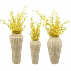 Budget ✨ Sagebrook Home Wicker, 21"h Decorative Vase, Natural 21.0"H 🎁 -Sagebrook Home Online Shop unnamed file 1492