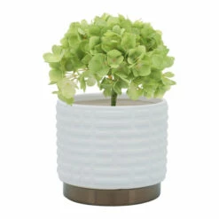 Flash Sale 🎁 Sagebrook Home Set Of 2 Maze Metallic Planters 6, 8", White 7"H - 8.0" X 8.0" X 7.0" 🎁 -Sagebrook Home Online Shop unnamed file 1495