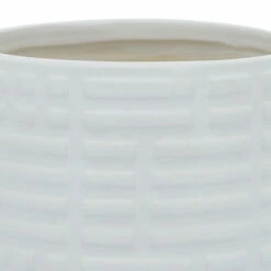 Flash Sale 🎁 Sagebrook Home Set Of 2 Maze Metallic Planters 6, 8", White 7"H - 8.0" X 8.0" X 7.0" 🎁 -Sagebrook Home Online Shop unnamed file 1498