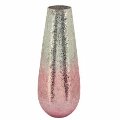 Coupon 🧨 Sagebrook Home 18" Crackled Vase, Blush Ombre 18"H ❤️