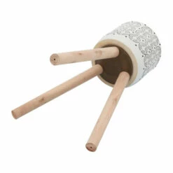 Promo 👍 Sagebrook Home Set Of 2 Ceramic, 8, 10" Circles Planter 3 Legs, Cream 22.0"H - 10.0" X 10.0" X 22.0" 🎁 -Sagebrook Home Online Shop unnamed file 1520