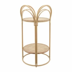 Deals 💯 Sagebrook Home 26"h Wicker, Bamboo 2-layer Planter Stand, Brown 26.0"H - 13.0" X 13.0" X 26.0" ✨ -Sagebrook Home Online Shop unnamed file 1529