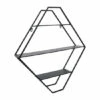 Buy 😉 Sagebrook Home Metal, 24"h Diamond Folding Wall Shelf, Black 24.0"H - 22.0" X 5.0" X 24.0" 🔔 -Sagebrook Home Online Shop unnamed file 1560