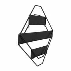 Buy 😉 Sagebrook Home Metal, 24"h Diamond Folding Wall Shelf, Black 24.0"H - 22.0" X 5.0" X 24.0" 🔔 -Sagebrook Home Online Shop unnamed file 1566