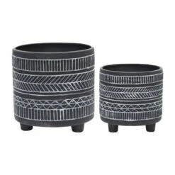 Coupon ๐งจ Sagebrook Home Set Of 2 Tribal Look Footed Planter 6, 8", Black 8"H - 8.0" X 8.0" X 8.0" ๐ 9 Coupon ๐งจ Sagebrook Home Set Of 2 Tribal Look Footed Planter 6, 8", Black 8"H - 8.0" X 8.0" X 8.0" ๐ -Sagebrook Home Online Shop unnamed file 1606
