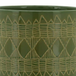 Best Pirce 🥰 Sagebrook Home Ceramic 10" Aztec Planter On Wooden Stand, Olive 11.0"H - 10.0" X 10.0" X 11.0" ⭐ -Sagebrook Home Online Shop unnamed file 1622