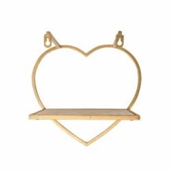 Cheap ⭐ Sagebrook Home Set Of 3 Metal, Wood Heart Wall Shelves, Gold 15"H - 16.0" X 8.0" X 15.0" 👏 -Sagebrook Home Online Shop unnamed file 1632