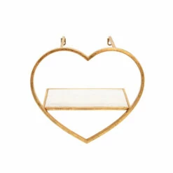 Cheap ⭐ Sagebrook Home Set Of 3 Metal, Wood Heart Wall Shelves, Gold 15"H - 16.0" X 8.0" X 15.0" 👏 -Sagebrook Home Online Shop unnamed file 1634