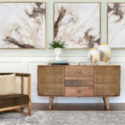 New 👏 Sagebrook Home 42x42, Abstract Oil Painting, Multi 41.6"H ✔️