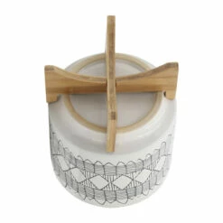 Buy 🧨 Sagebrook Home Ceramic 10" Aztec Planter On Wooden Stand, Gray 11.0"H - 10.0" X 10.0" X 11.0" 🔥 -Sagebrook Home Online Shop unnamed file 1647