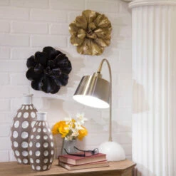 Outlet ๐ Sagebrook Home Metal 22" Desk Lamp, Brass 22.0"H - 17.0" X 7.25" X 22.0" ๐